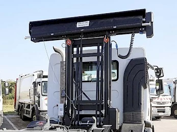 Estructura telescópica del sistema de cobertura Cover-Truck ajustable en altura